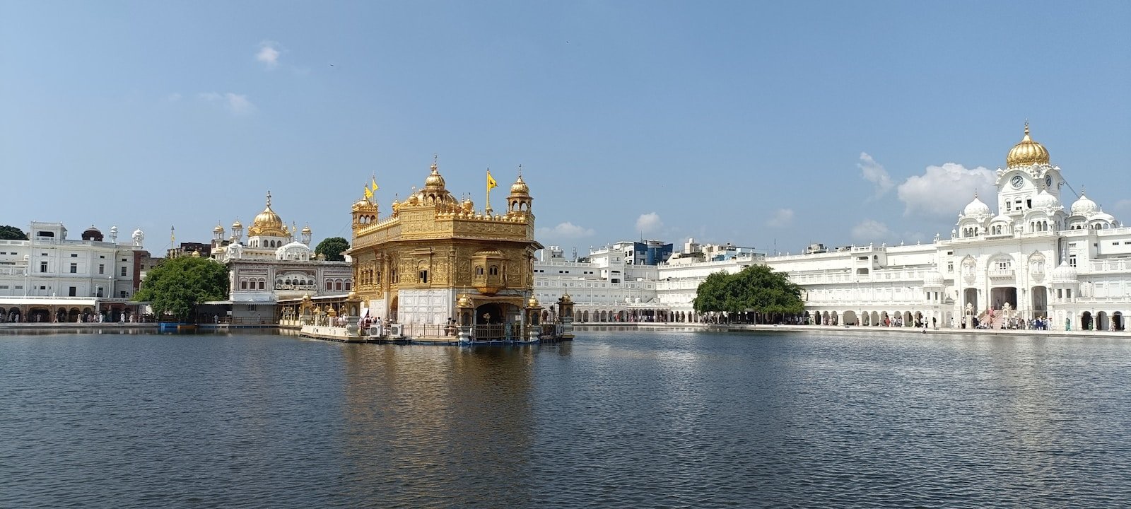 Golden Temple in Amritsar reflected in water